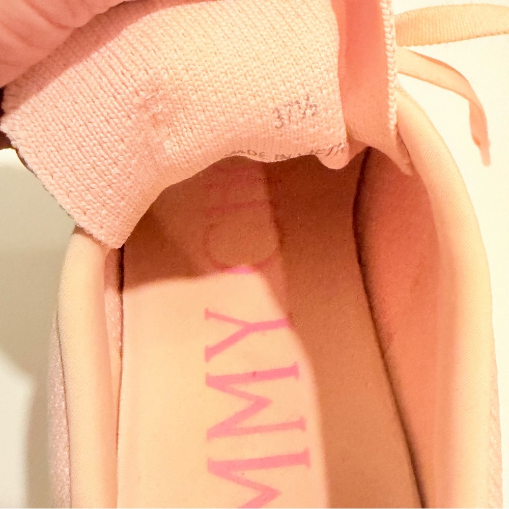 Iconic Jimmy Choo Blush Pink Platform Sneakers Size 7.5 - Picture 15 of 16
